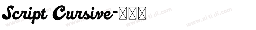Script Cursive字体转换 Script Cursive字体转换